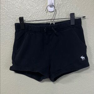 Abercrombie & Fitch Black Athletic Shorts Relaxed Fit
